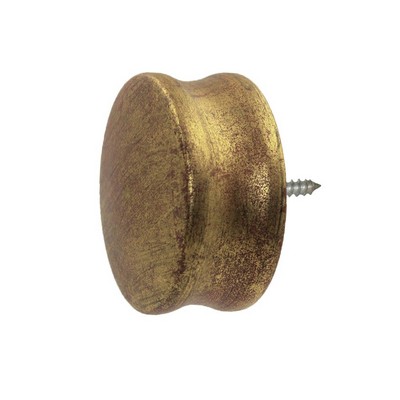 Menagerie Stylized End Cap  Gilded Gold